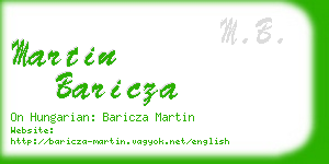 martin baricza business card